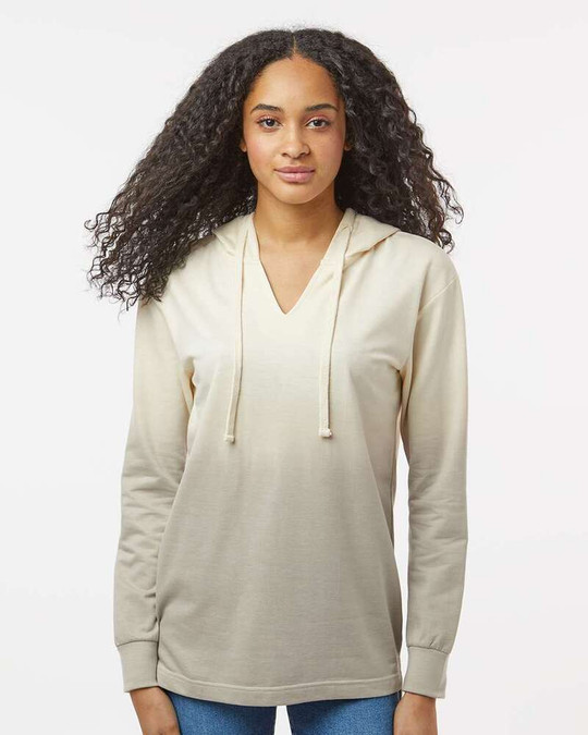 MV Sport W20185 - Women's French Terry Ombré Hooded Sweatshirt