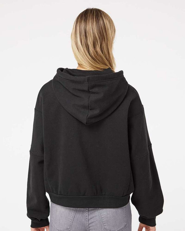 MV Sport W21751 - Women's Sueded Fleece Crop Hooded Sweatshirt