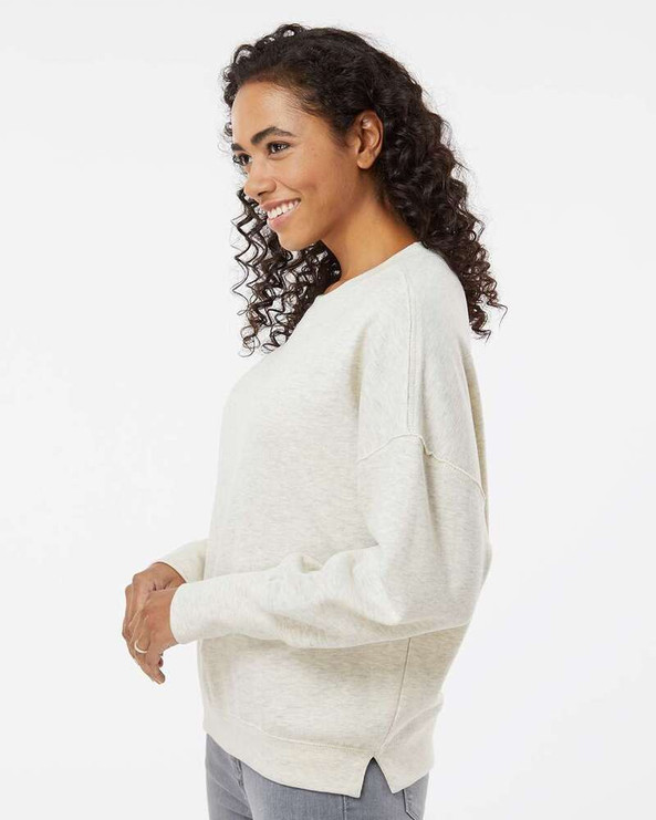 MV Sport W22712 - Women's Sueded Fleece Crewneck Sweatshirt