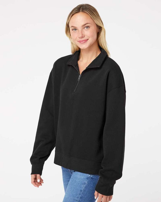 MV Sport W22713 - Women's Sueded Fleece Quarter-Zip Sweatshirt