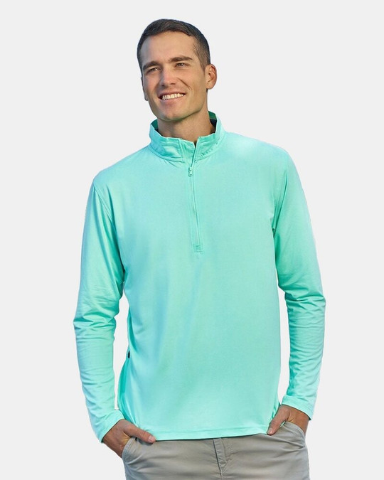 Nautica N17924 - Pullover de Cuarto de Cremallera Saltwater