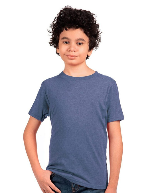 Next Level 6310 - Remera Triblend de cuello redondo para niños