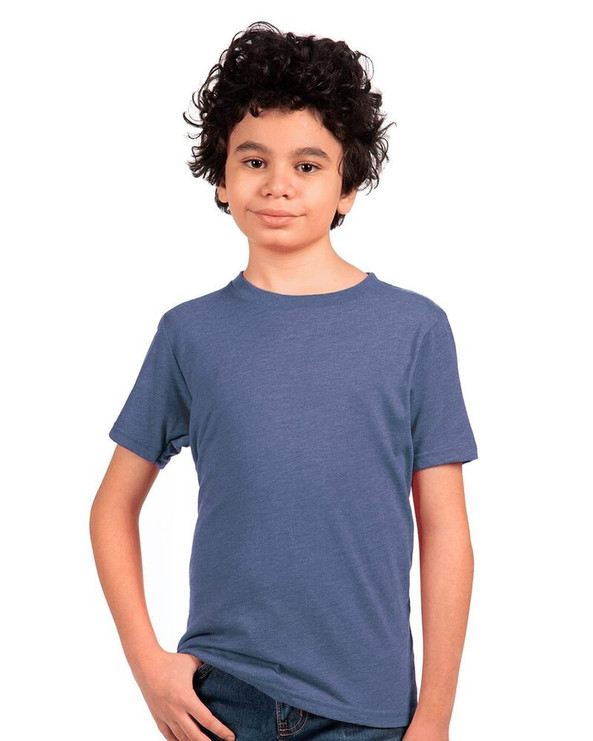 Next Level 6310 - Remera Triblend de cuello redondo para niños