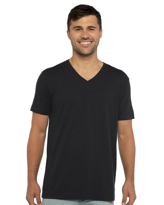 Next Level 6440 - Camiseta de Cuello en V Ajustada de Gamuza Premium para Hombre