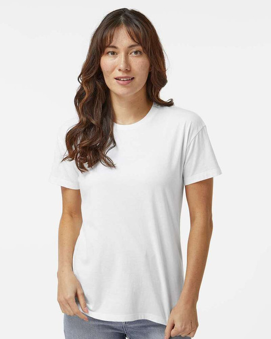 Next Level 6600 - Camiseta Relajada de Mujer CVC