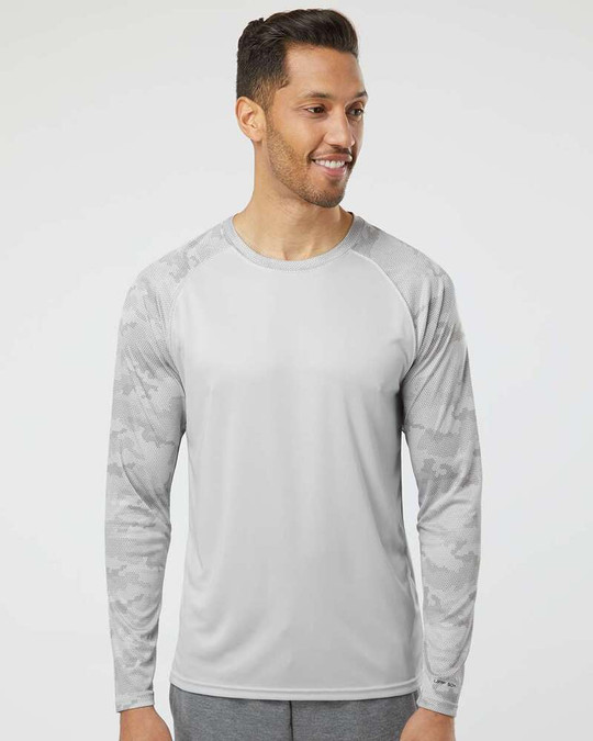 Paragon 216 - Cayman Performance Camo Colorblocked Camiseta de Manga Larga