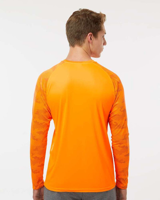 Paragon 216 - Cayman Performance Camo Colorblocked Camiseta de Manga Larga