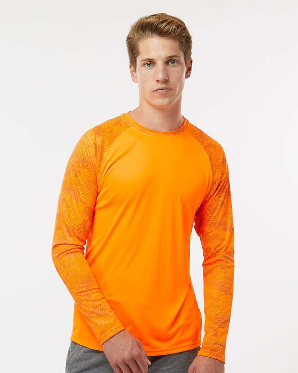 Paragon 216 - Cayman Performance Camo Colorblocked Long Sleeve T-Shirt