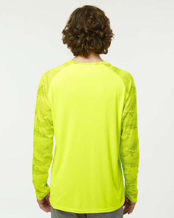 Paragon 216 - Cayman Performance Camo Colorblocked Long Sleeve T-Shirt