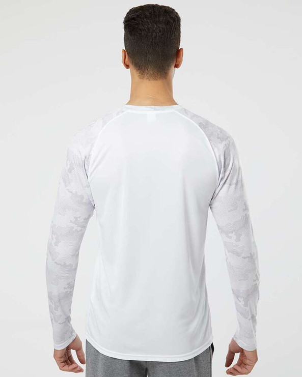 Paragon 216 - Cayman Performance Camo Colorblocked Long Sleeve T-Shirt