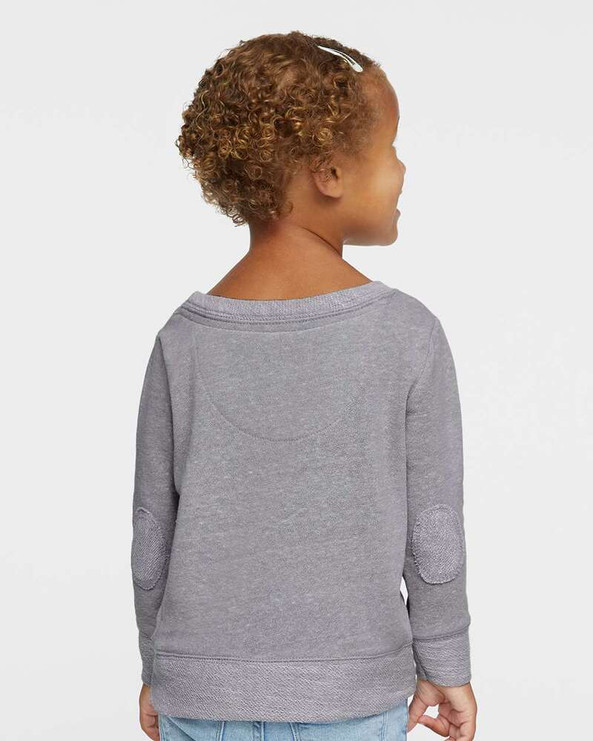 Rabbit Skins 3379 - Toddler Harborside Mélange French Terry Crew