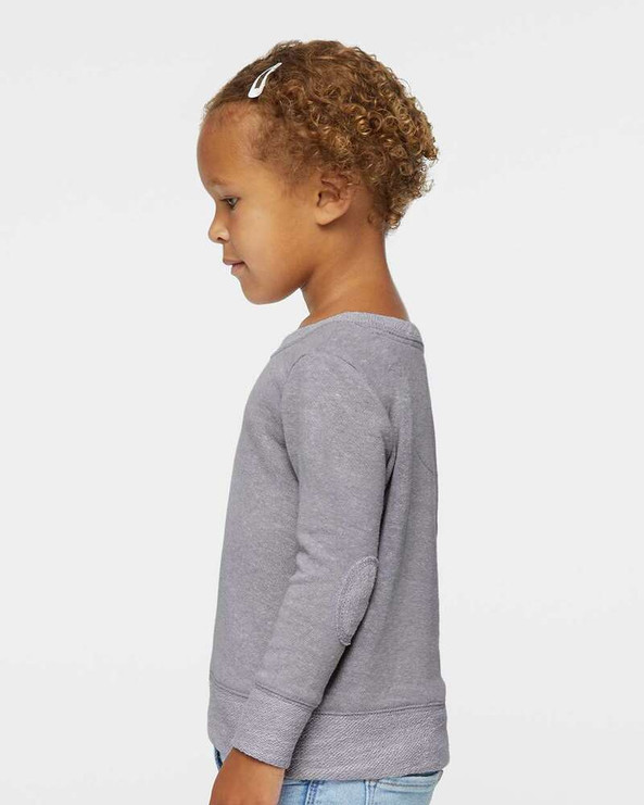 Rabbit Skins 3379 - Toddler Harborside Mélange French Terry Crew