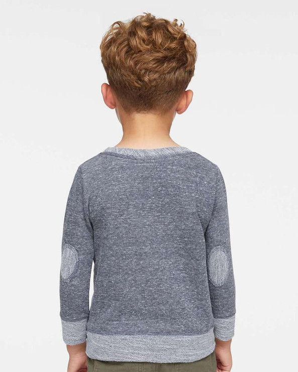 Rabbit Skins 3379 - Toddler Harborside Mélange French Terry Crew