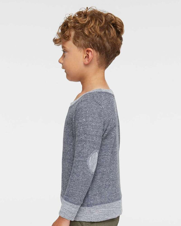 Rabbit Skins 3379 - Toddler Harborside Mélange French Terry Crew