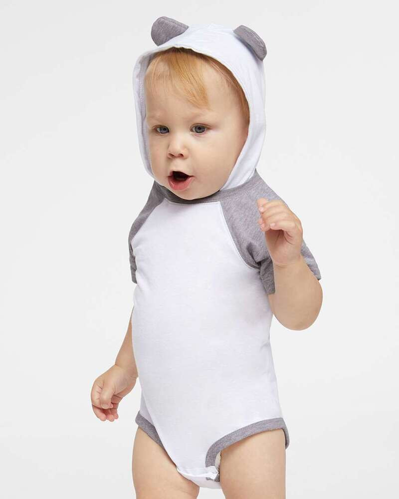 Rabbit Skins 4417 - Infant Character Hooded Bodysuit with Ears