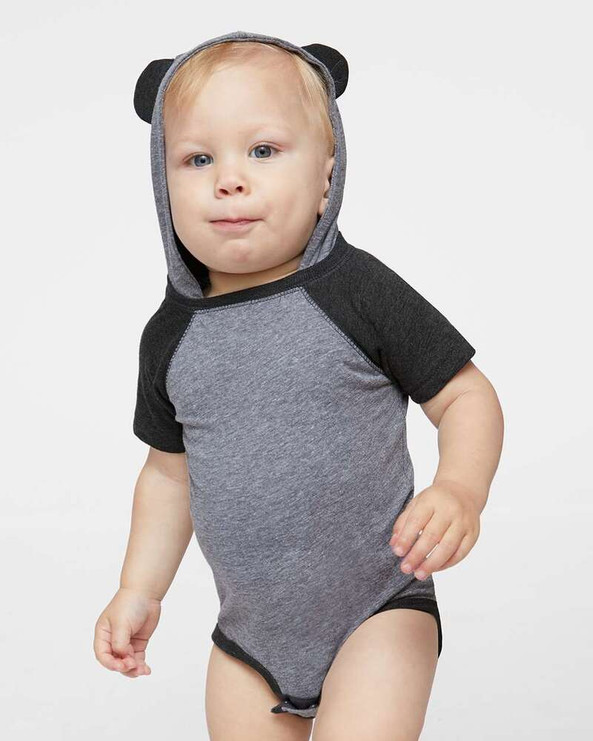 Rabbit Skins 4417 - Infant Character Hooded Bodysuit with Ears