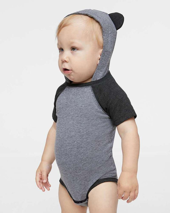 Rabbit Skins 4417 - Infant Character Hooded Bodysuit with Ears
