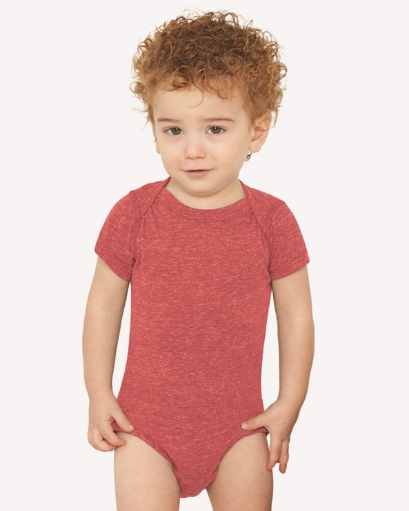 Rabbit Skins 4491 - Infant Harborside Melange Jersey Bodysuit