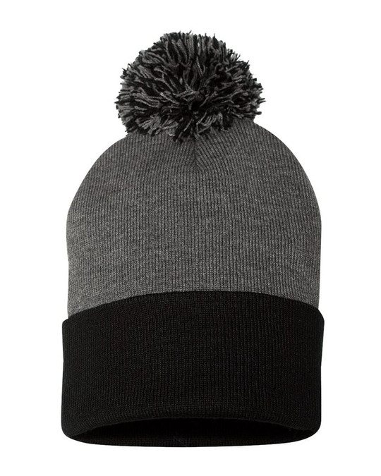 Sportsman SP15 - Gorro de punto con pompones de 12"
