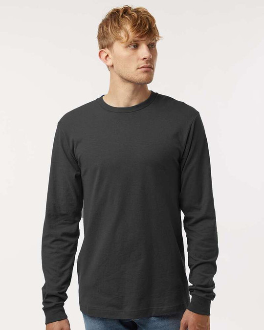 Tultex 202LS - Camiseta de Manga Larga de Jersey Fino