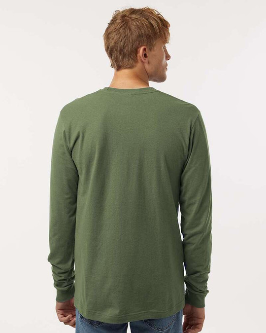 Tultex 202LS - Camiseta de Manga Larga de Jersey Fino