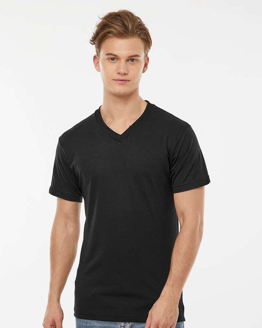 Tultex 207 - Camiseta de Cuello en V Rica en Poliéster