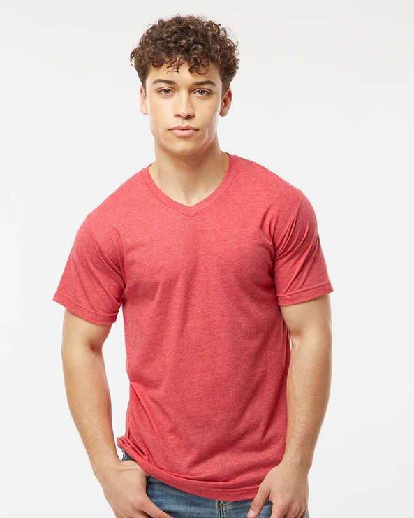 Tultex 207 - Poly-Rich V-Neck T-Shirt