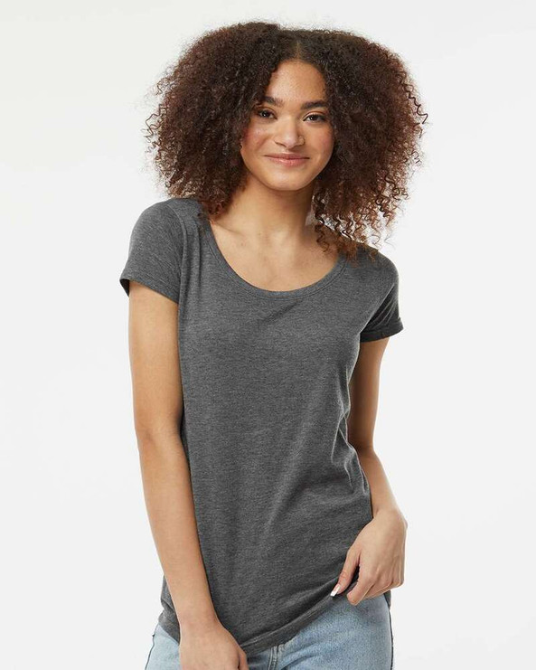 Tultex 243 - Women's Poly-Rich Scoop Neck T-Shirt