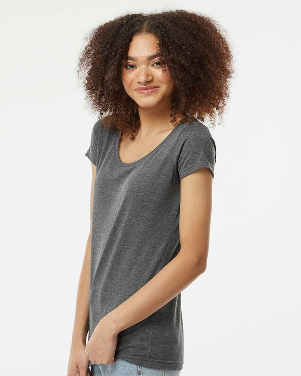 Tultex 243 - Women's Poly-Rich Scoop Neck T-Shirt