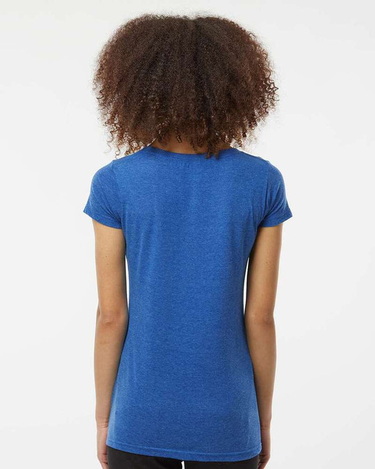 Tultex 243 - Camiseta de Cuello Redondo para Mujer Rica en Poliéster