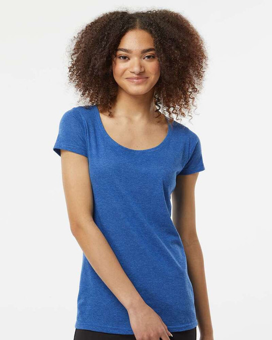 Tultex 243 - Camiseta de Cuello Redondo para Mujer Rica en Poliéster