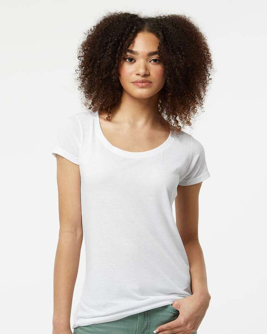 Tultex 243 - Women's Poly-Rich Scoop Neck T-Shirt