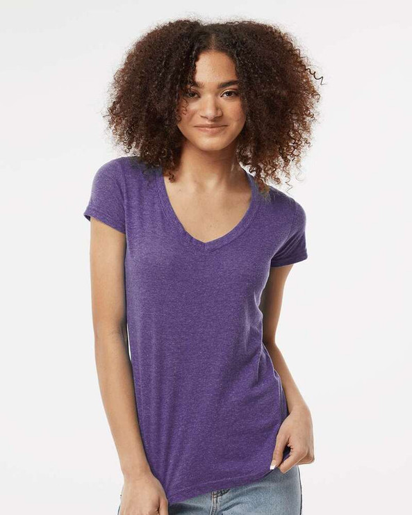 Tultex 244 - Women's Poly-Rich V-Neck T-Shirt