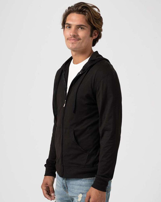Tultex 260 - Camiseta con Capucha y Cremallera Completa de Manga Larga para Playa