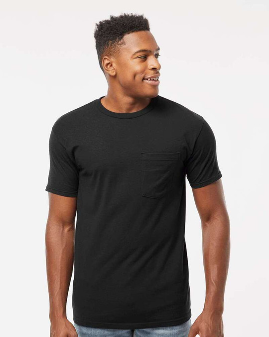 Tultex 293 - Camiseta de Bolsillo de Jersey Pesado