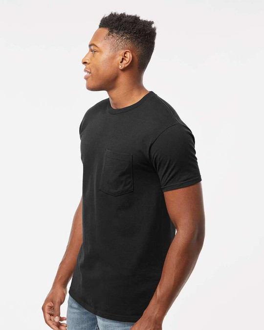 Tultex 293 - Camiseta de Bolsillo de Jersey Pesado