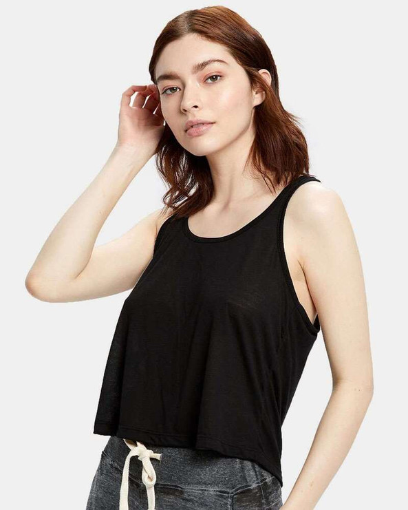 US Blanks US510 - Women's Sheer Cropped Racer Tank Top