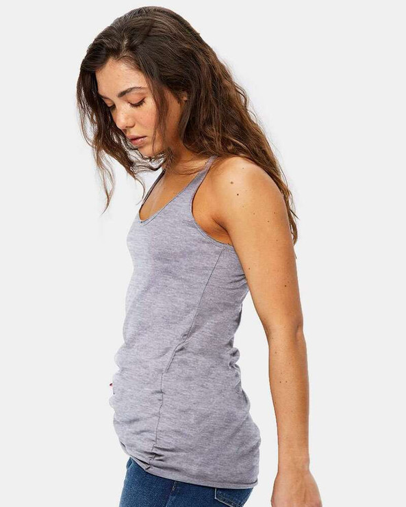 US Blanks US575 - Women's Raw Edge Racer Tank Top
