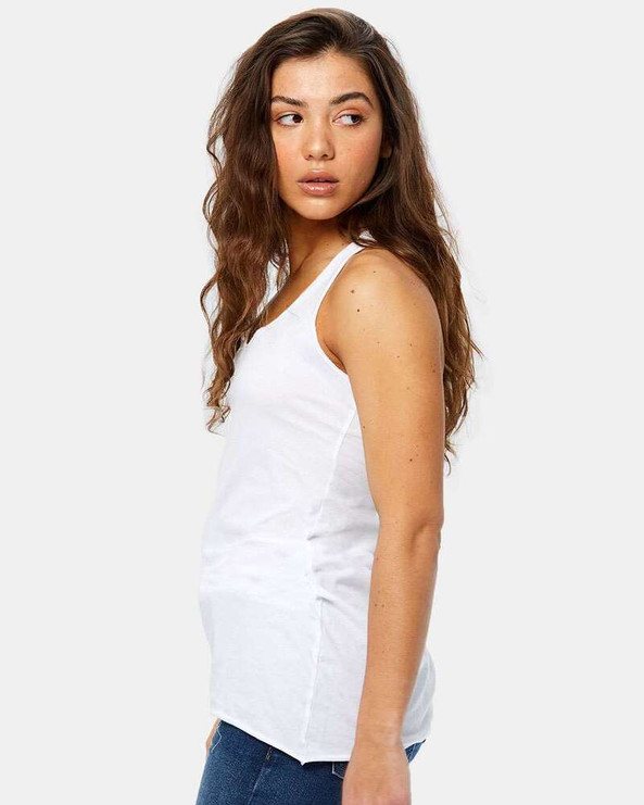 US Blanks US575 - Women's Raw Edge Racer Tank Top