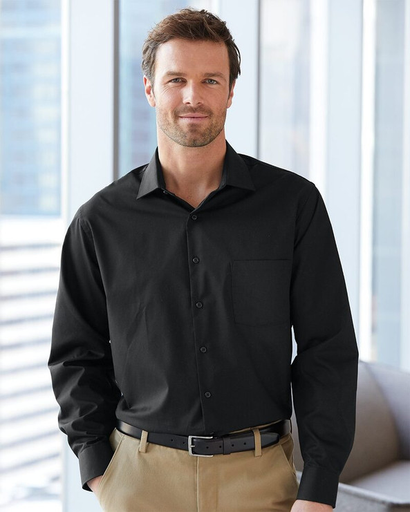 Van Heusen 13V5052 - Broadcloth Point Collar Solid Shirt