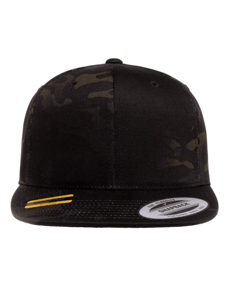 Yupoong 6089M - Gorra Snapback de Visera Plana de Mezcla de Lana