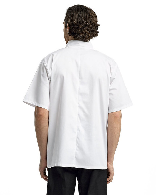 Artisan Collection by Reprime RP664 - Unisex Studded Front Short-Sleeve Chef's Jacket