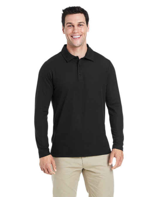 Core365 CE112L - Men's Fusion ChromaSoft Long-Sleeve Pique Polo