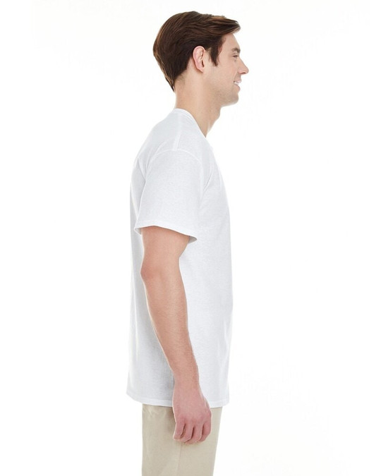 Gildan G530 - T-shirt de poche en coton épais unisexe