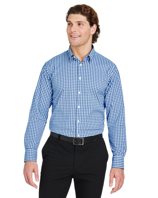 Devon & Jones DG536 - Chemise Gingham pour homme CrownLux Performance®