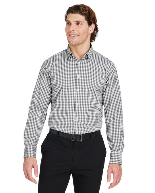 Devon & Jones DG536 - Chemise Gingham pour homme CrownLux Performance®
