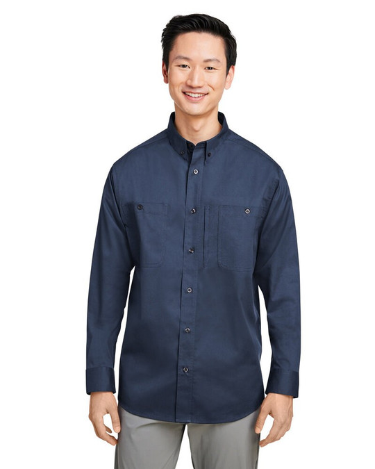 Harriton M585L - Chemise de travail à manches longues Advantage IL pour hommes