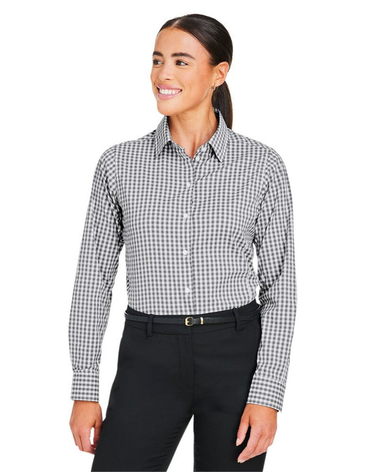 Devon & Jones DG536W - Chemise Gingham pour dames CrownLux Performance®