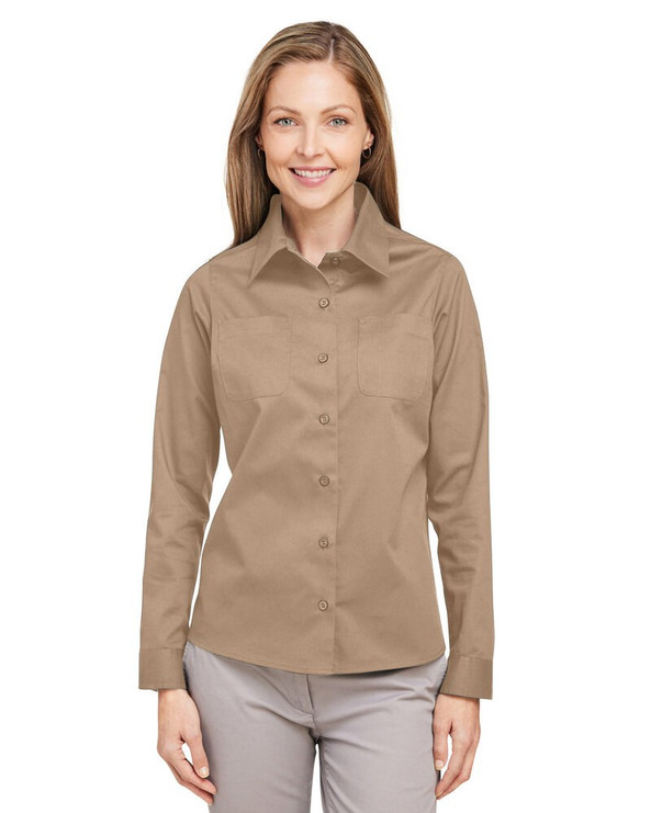 Harriton M585LW - Ladies Advantage IL Long-Sleeve Workshirt