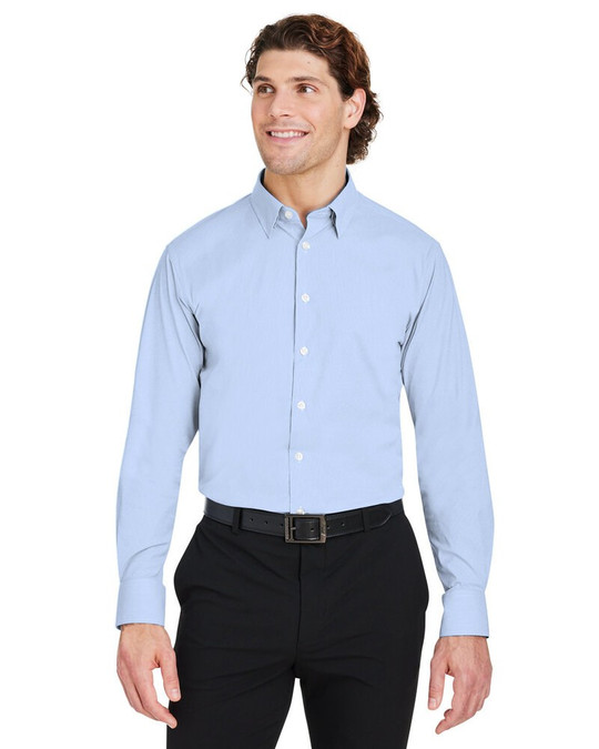 Devon & Jones DG537 - Chemise à micro-rayures pour homme CrownLux Performance®